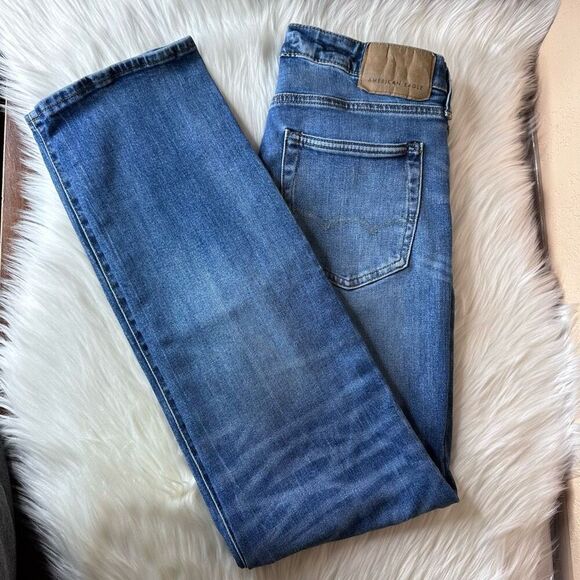 American Eagle AEO Original Straight Jeans Size 30 - Picture 2 of 11